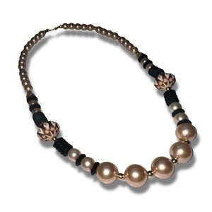 Vintage Chunky Faux Pearl Necklace